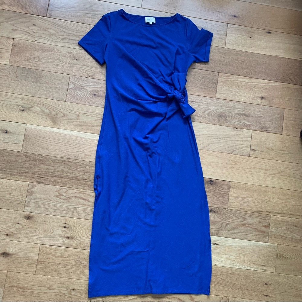 Sezane Pippa Dress in size M; electric blue; like new